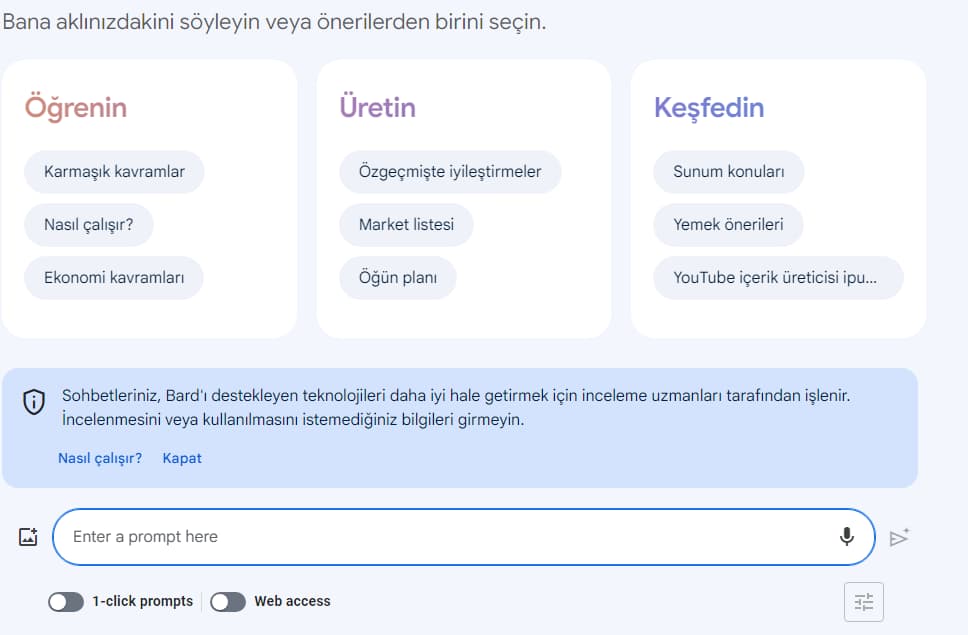 chatgpt benzeri yapay zeka uygulamaları